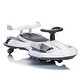 preview thumbnail 74 of 102, 12V Electric Ride-On Toy for Kids, 360° Spin, Bluetooth, Lights, Ages 3+ White