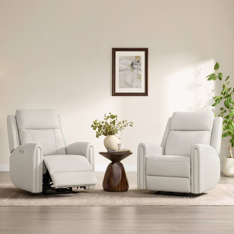 Spruce & Spring Power Recliner Chair Wall Hugger with USB & Type-C Charge