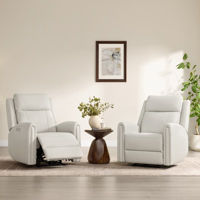 Spruce & Spring Power Recliner Chair Wall Hugger with USB & Type-C Charge