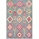 preview thumbnail 3 of 14, SAFAVIEH Handmade Bellagio Icy Modern Moroccan Wool Rug 3' x 5' - Dark Grey/Multi - Rectangle