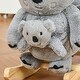 preview thumbnail 15 of 18, Rabbit Rocking Ride-On with Sounds, Soft Velvet Body, Safety Belt & Foot Pedals for Toddlers - 88lbs Capacity
