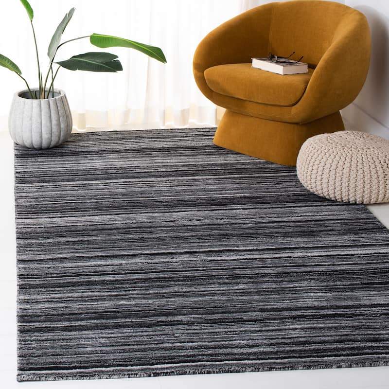 SAFAVIEH Elements Kukoo Modern & Contemporary Rug - 4' x 6' - Black/Grey