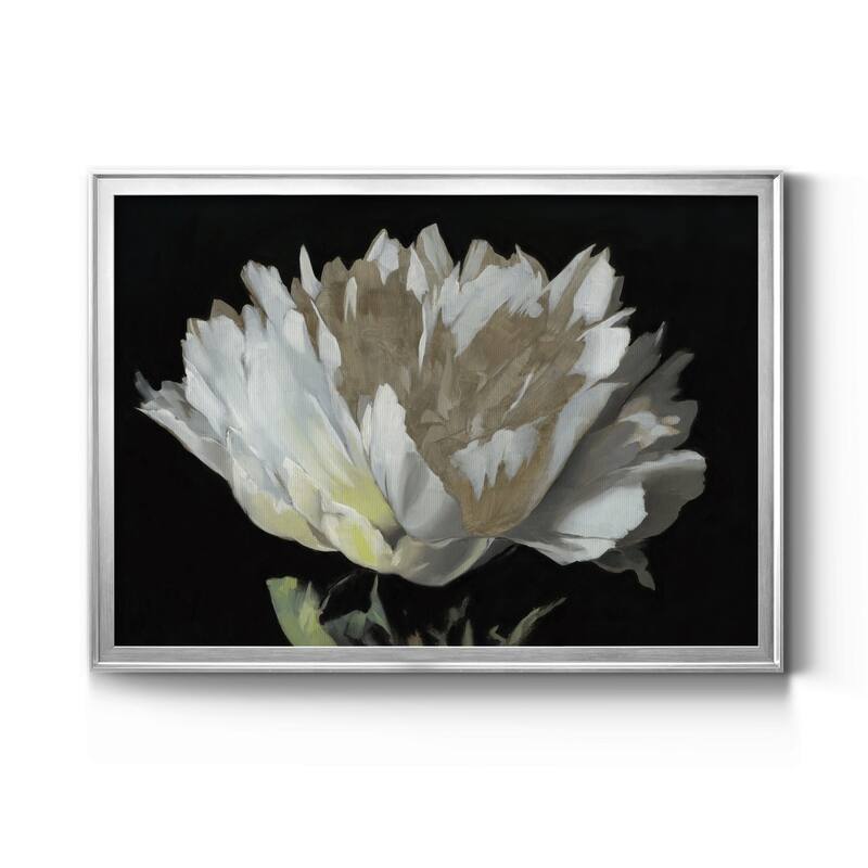 WHITE PEONY Premium Framed Canvas - Ready to Hang