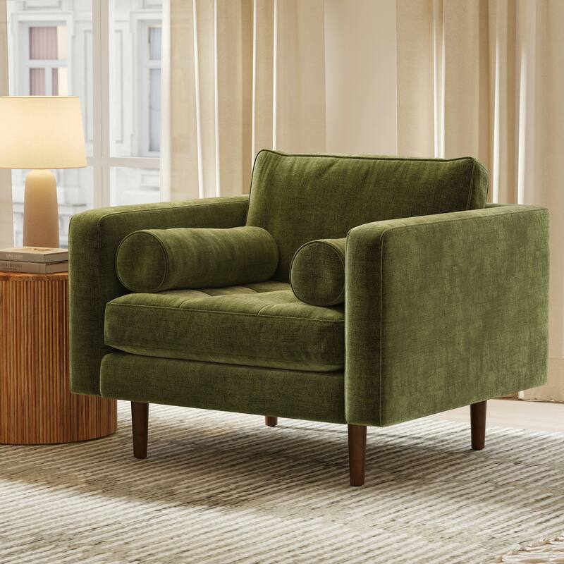 Poly & Bark Napa Fabric Lounge Chair