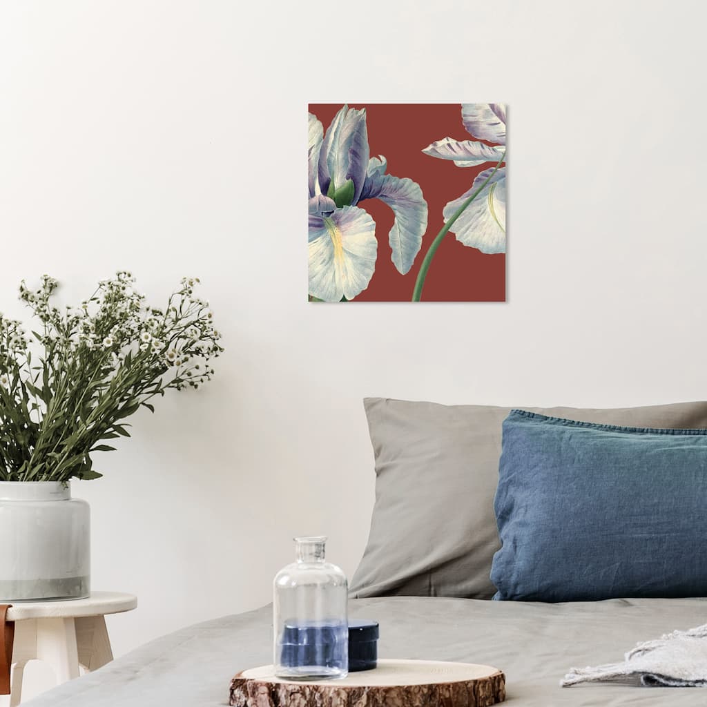 Wynwood Studio Canvas Floral and Botanical Flower IV Red and Traditional Wall Art Canvas Print