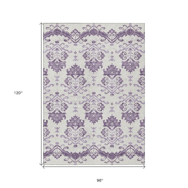 HomeRoots Oriental Transitional Rectangle Outdoor Rug