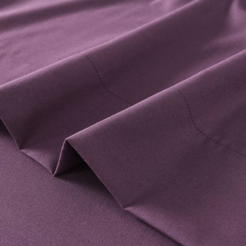 4/6 Pcs Soft Solid & Embroidery Bed Sheets Set
