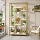 preview thumbnail 4 of 8, Modern 71Inch Tall Bookcase Bookshelf, Geometric Etagere Book Shelves Storage Rack for Home Office