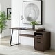 Home Office Computer Desk with drawers/hanging letter-size files/65 ...