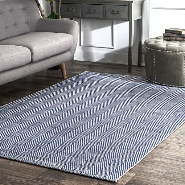 slide 2 of 22, Nuloom Hand Loomed Kimberley Area Rug 10' x 14' - Blue