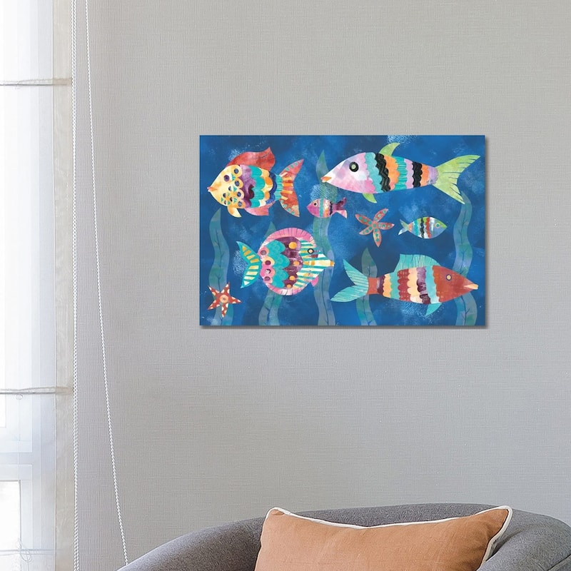 iCanvas "Boho Reef Fish III" by Wild Apple Portfolio Canvas Print - 18x26x1.5