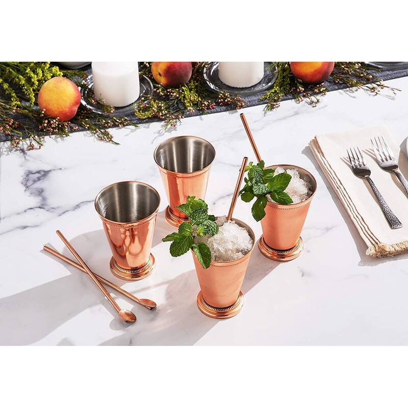 Mint Julep Cup Bar Accessories Drinking Cups 12 oz - 8 Pieces