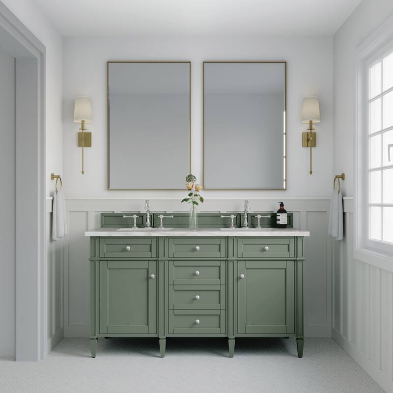 James Martin Vanities 650-V60D-FVSL Brittany 60" Free Standing Double