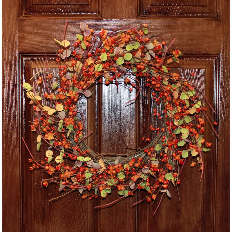 22" Bittersweet Berry Wreath