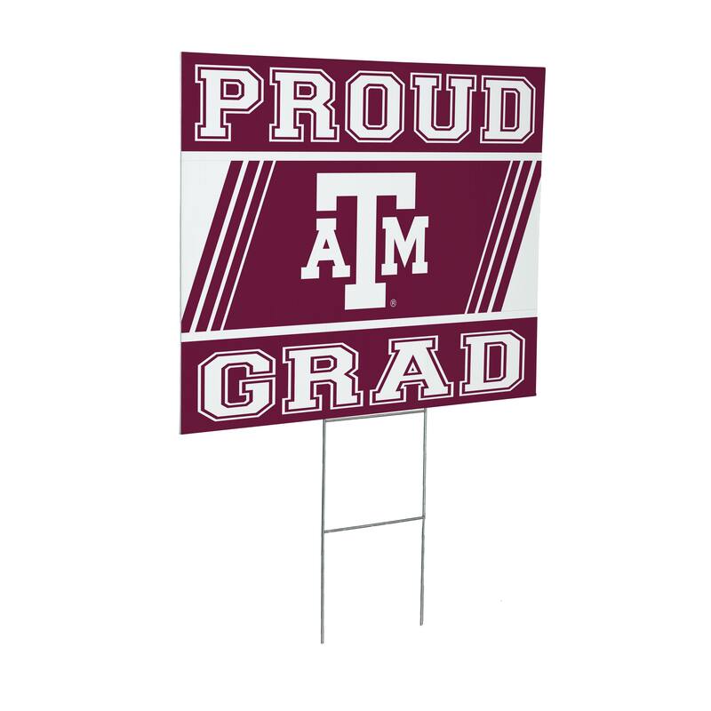 Texas A&M 24" x 18" Graduation Coroplast Outdoor Yard Sign