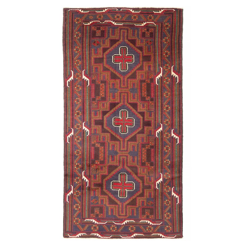 ECARPETGALLERY Hand-knotted Teimani Brown Wool Rug - 3'6 x 6'9 - 3'6 x 6'9 - Brown