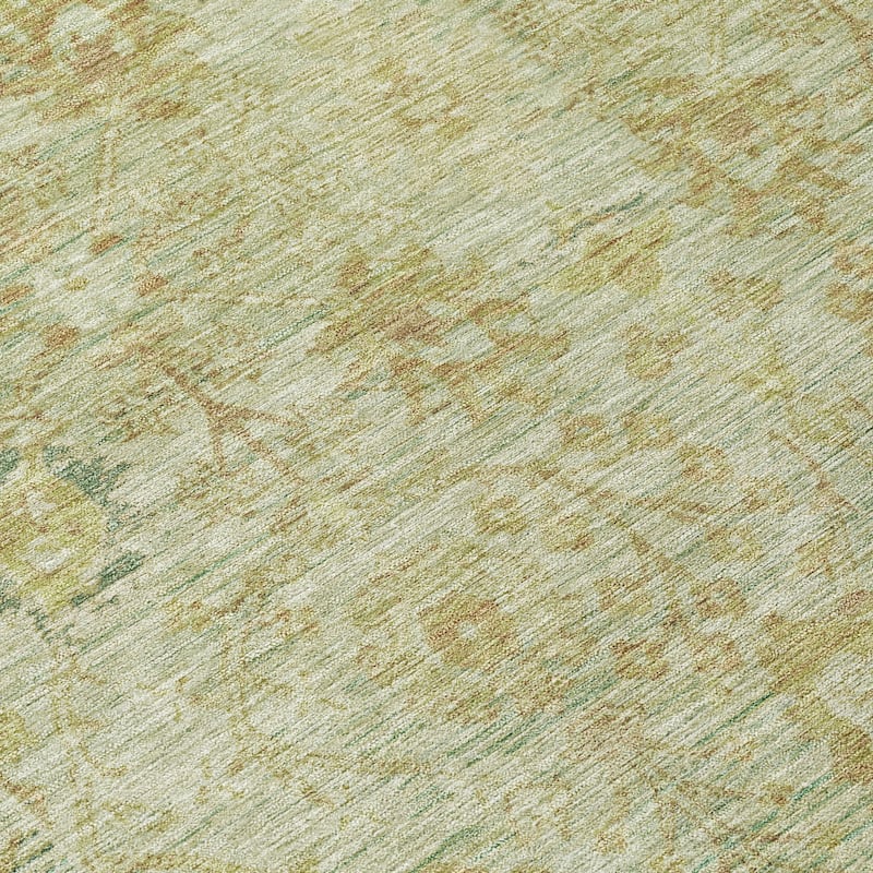 Machine Washable Indoor/ Outdoor Vintage Traditional Chantille Rug