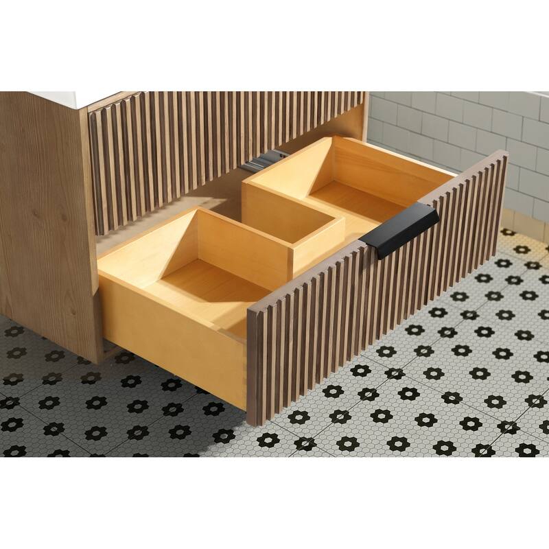 Ari Bath Diego 30" Bathroom Vanity, Weathered Fir Finish