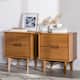 Middlebrook Mid-Century Solid Wood 2-Drawer Nightstand, Set of 2