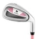 preview thumbnail 15 of 18, Ultimate 33" Junior #7 Iron for Kids with Fiberglass Shaft & Headcover - See Details Pink