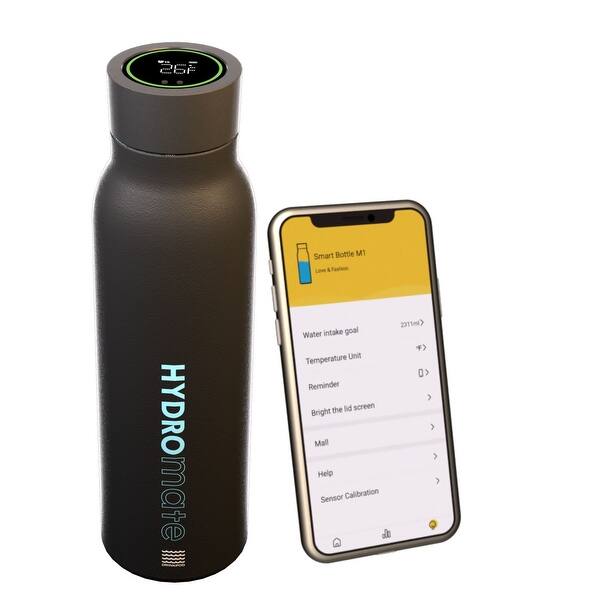 Picture of Hydromate Smart Water Bottle Stainless Steel Double Wall Tracks Water ...