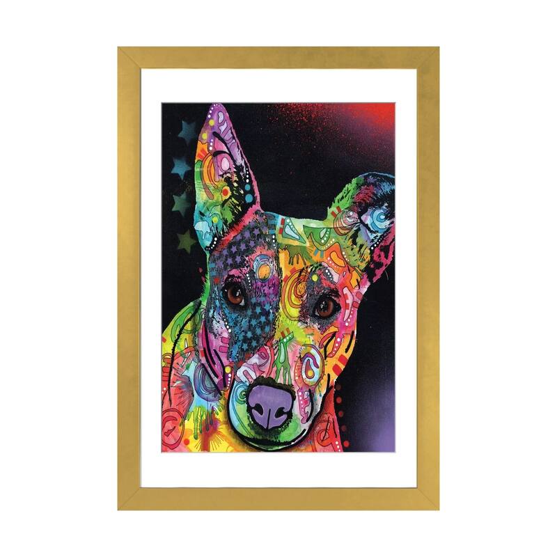 iCanvas "Roxy" by Dean Russo - Gold - 24x16x1