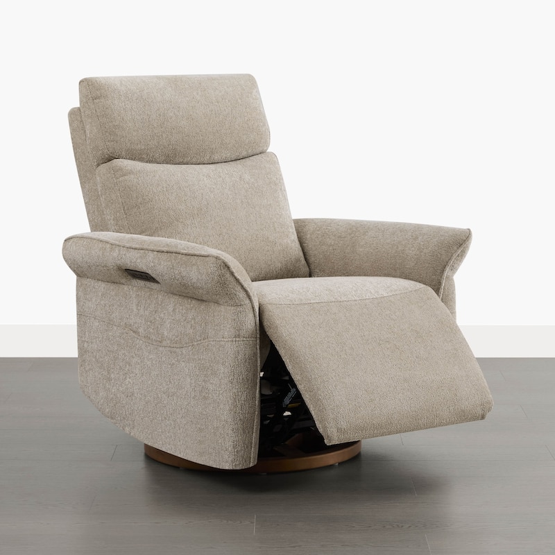 Spruce & Spring Power Swivel Recliner Chair Triple-Motor Nursery Glider
