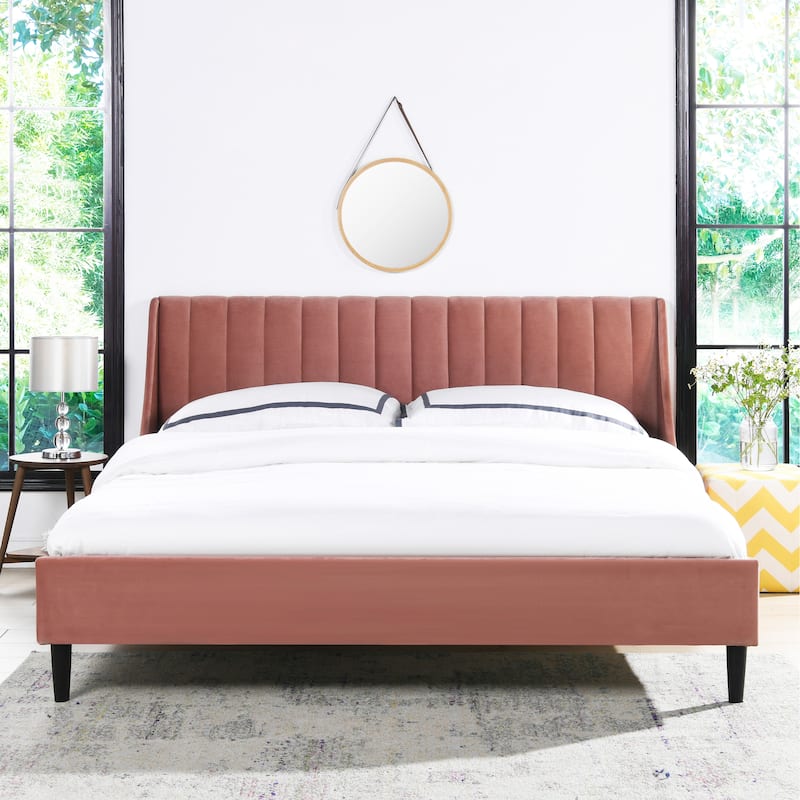 Aspen Vertical Tufted Upholstered Platform Bed