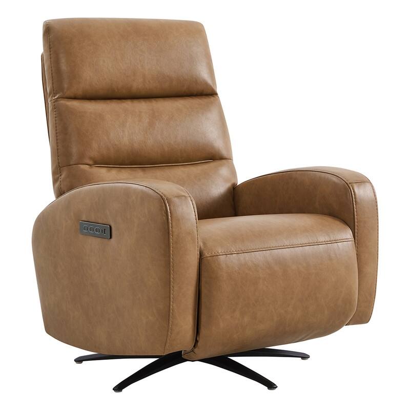 Spruce & Spring Triple-Motor Power Swivel Recliner Chair with Power Headrest