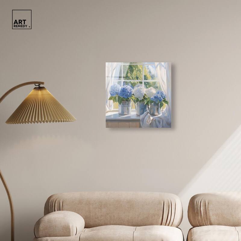 Window Bloom Acrylic by Art Remedy, Ready to Hang