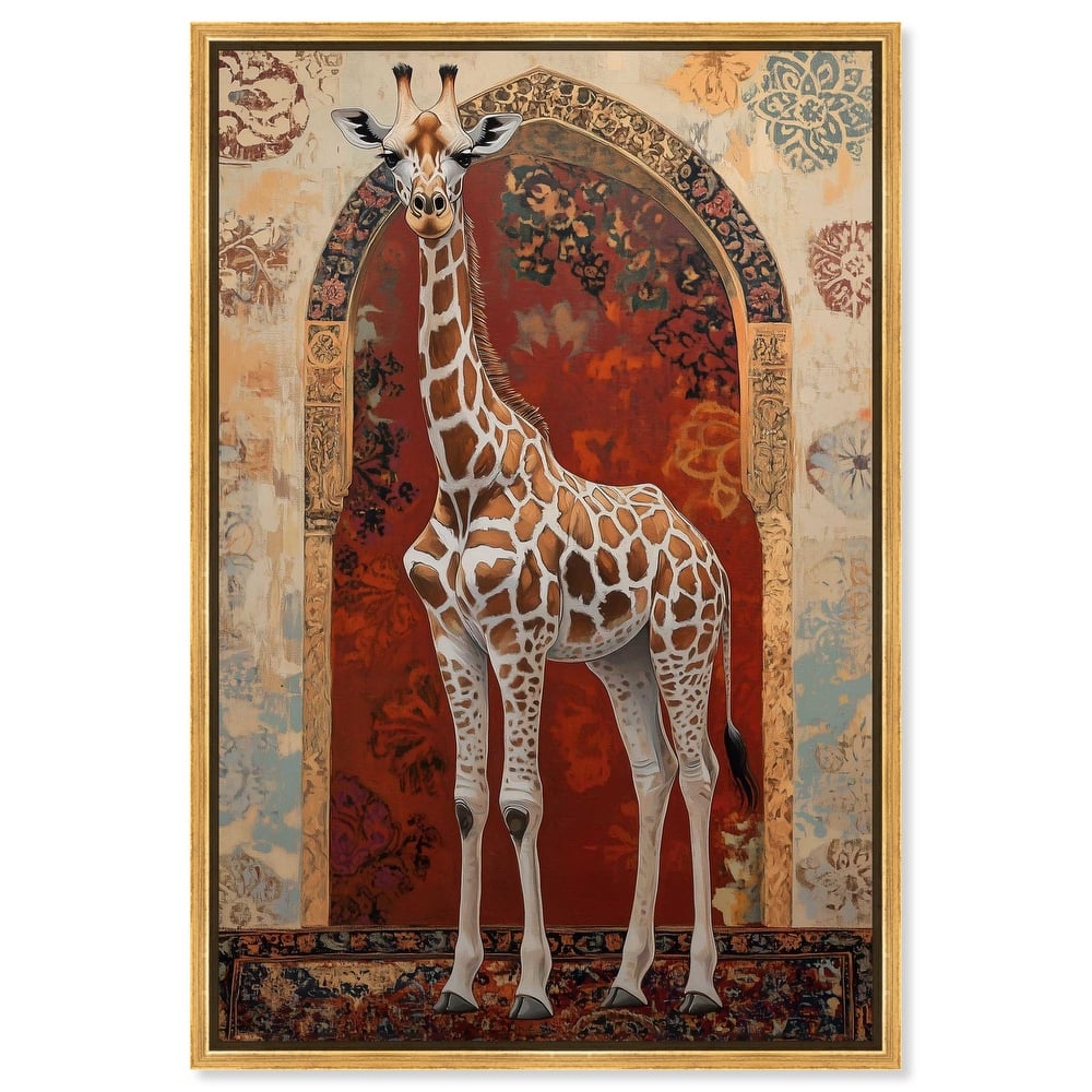 Giraffe Archway Canvas by Art Remedy