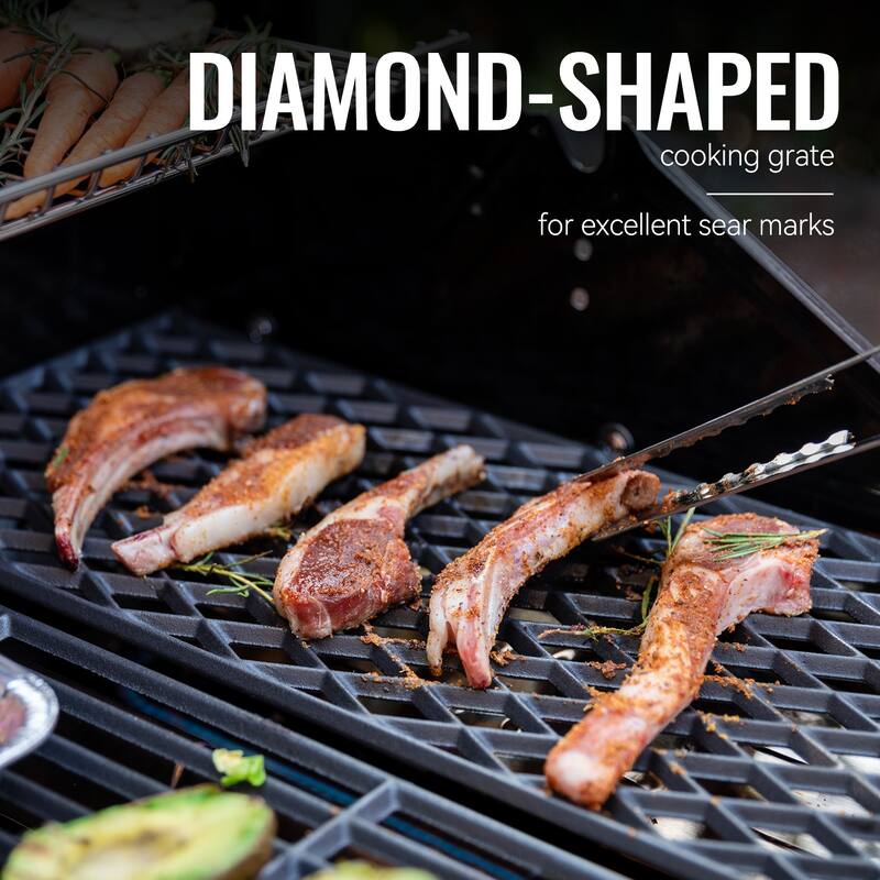 Royal Gourmet 5-Burner Gas Grill with Sear Burner & Side Burner, Grey