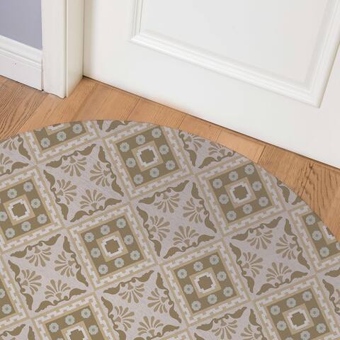 ATLAS TAN Indoor Floor Mat By Marina Gutierrez