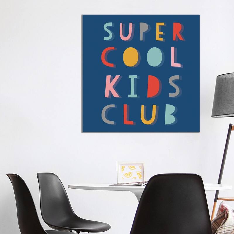 iCanvas "Super Cool Kids" by Lula Bijoux & Company Canvas Print - 37x37x1.5