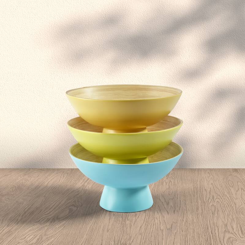 Tropics Bamboo Bowl and Utensil Set