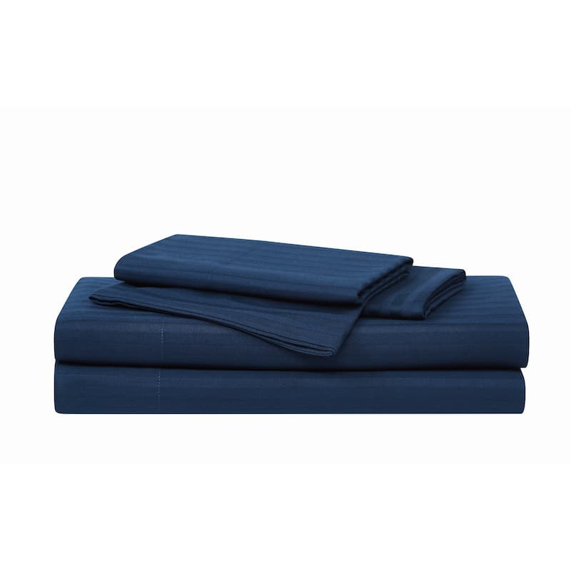 Royal Velvet Signature Dobby Stripe Sheet Set