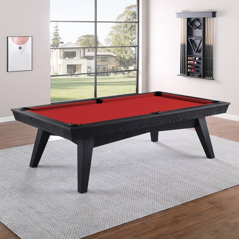 Modulite Slate Pool Table 8ft W/ Dining Top - Red