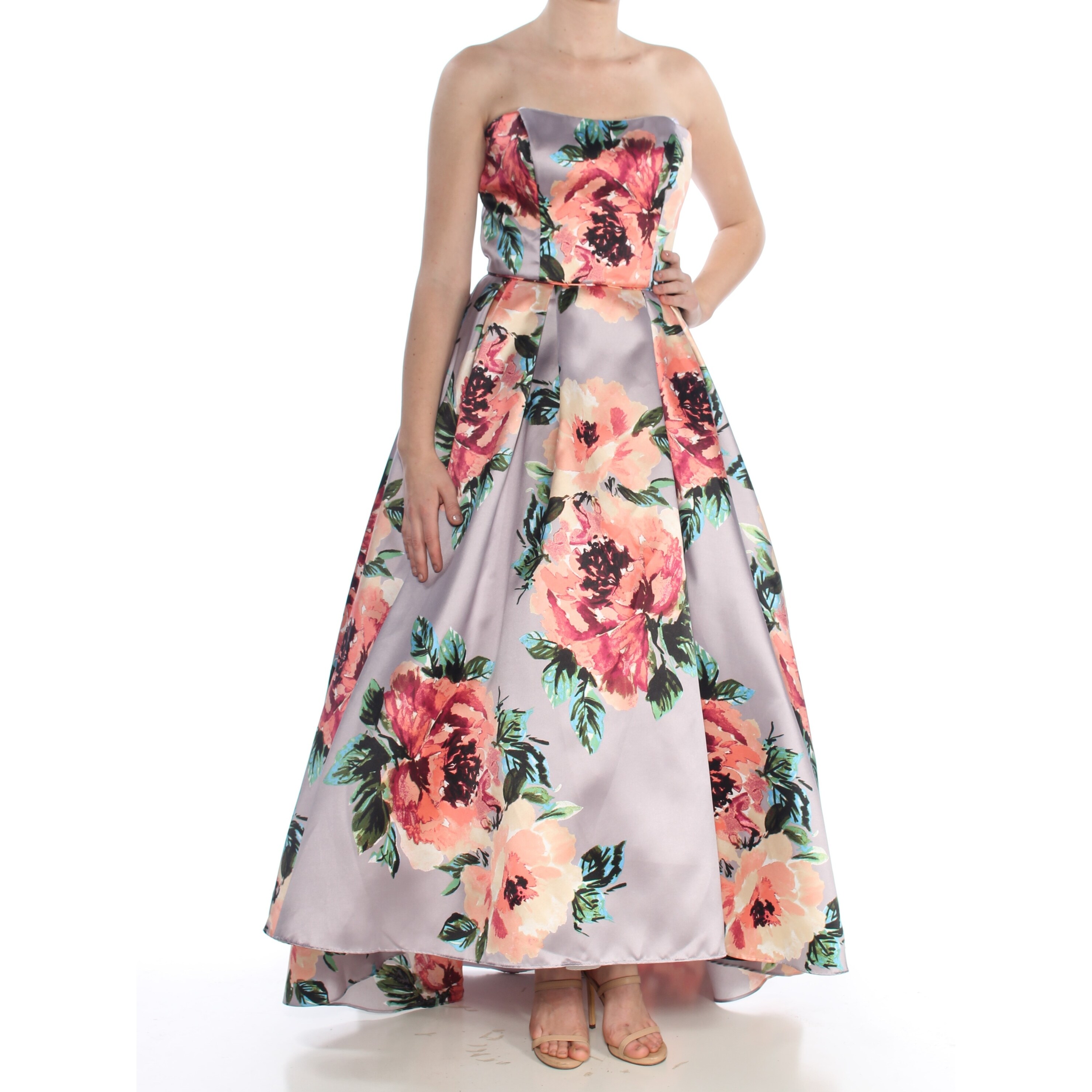 betsy adam silver dress