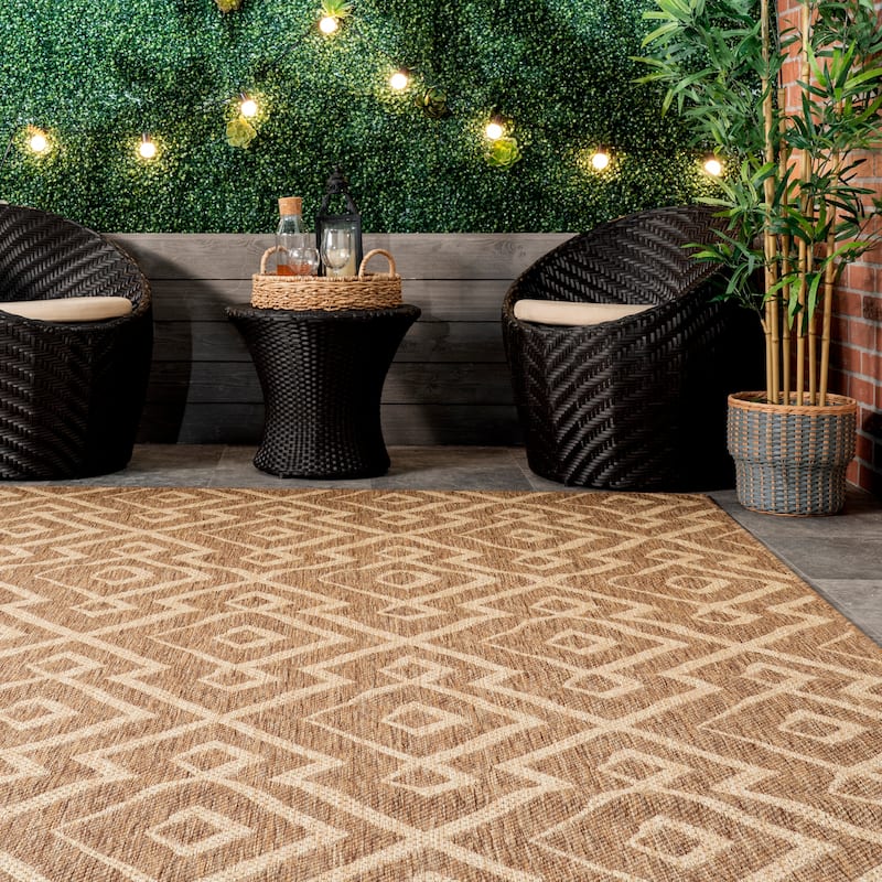 Nuloom Sammi Geometric Trellis Indoor/Outdoor Area Rug