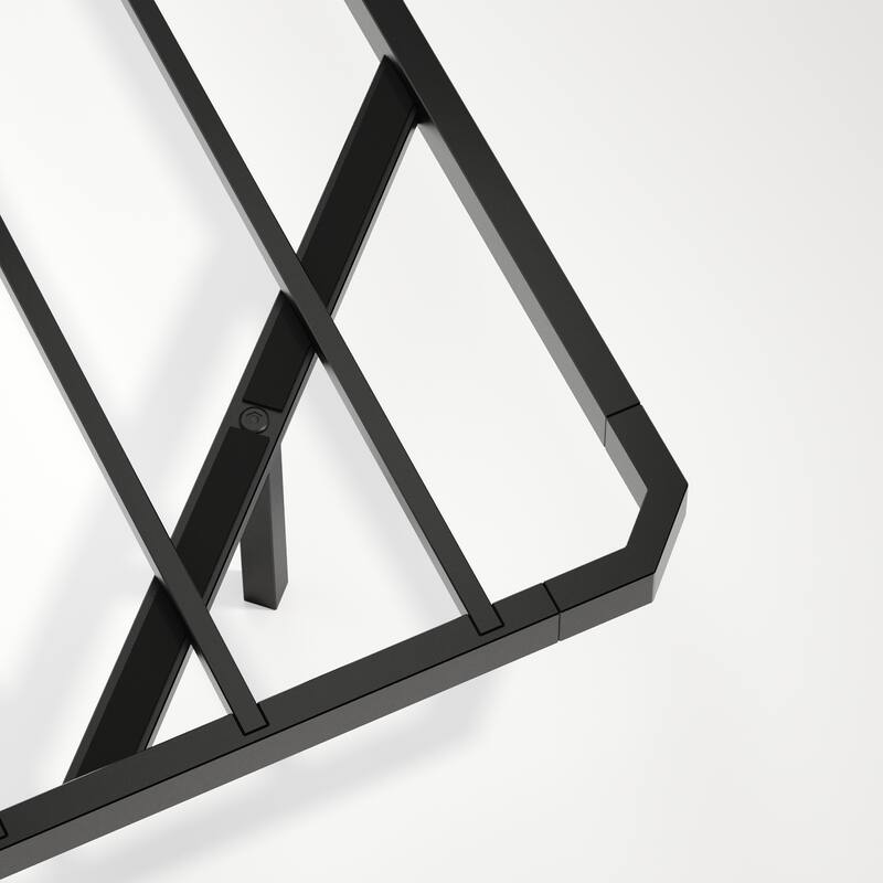 Queen Floating Bed Frame with LED Lights, Wave Curve Wood Texture, Heavy Duty Metal Slats - No Box Spring Needed