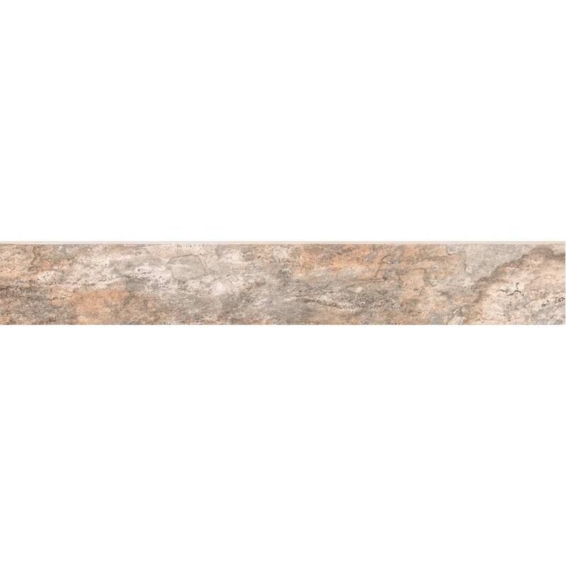 Wells Stone 3in x 24in Porcelain Bullnose Wall Tile - Multi Brown - 3 x 24 - 1 Piece