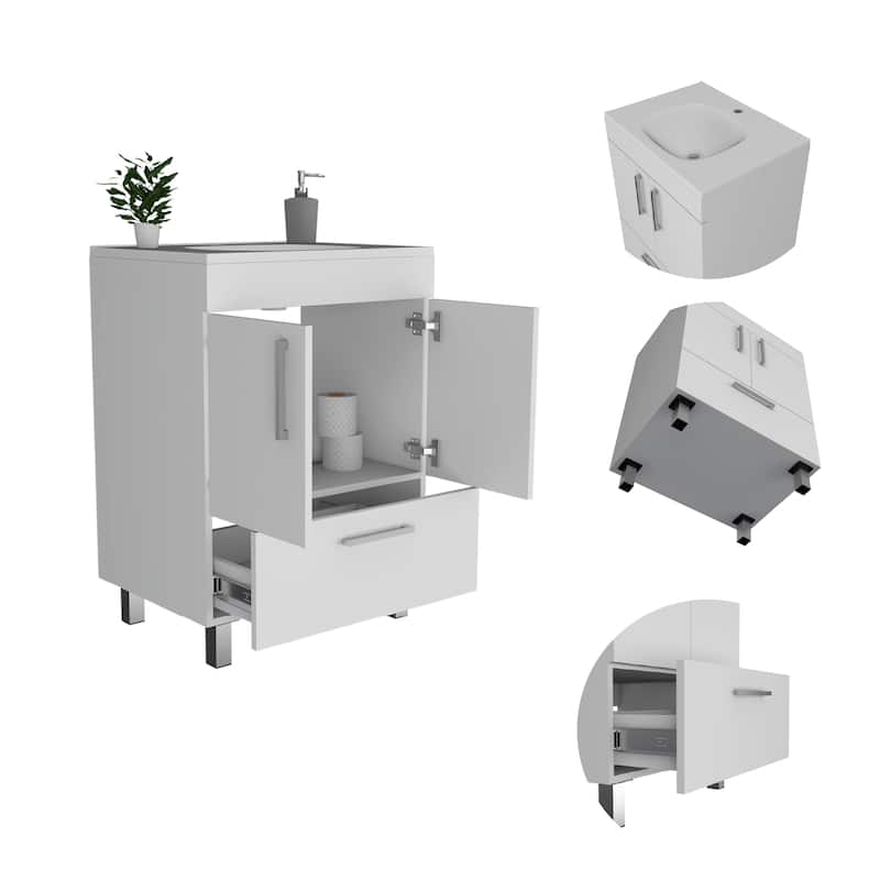 Clifton 2-Door Rectangle Single Bathroom Vanity