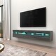 preview thumbnail 14 of 16, Strick & Bolton Mikli Modern Wall-mounted Floating TV Stand