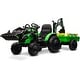 preview thumbnail 1 of 19, 3 in 1 Kids 24V Ride on Tractor Green