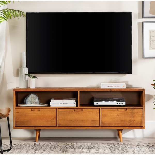 Mid century sales modern tv credenza
