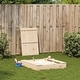 preview thumbnail 3 of 16, vidaXL Sandpit with Cover Sandbox Patio Outdoor Play Equipment Solid Wood Pine - 43.7" x 43.7" x 7.7"
