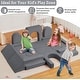 preview thumbnail 7 of 22, 22Pcs Modular Kids Play Couch, Toddler Play Foam Convertible Couch, Floor Sofa for Children for Playroom Bedroom