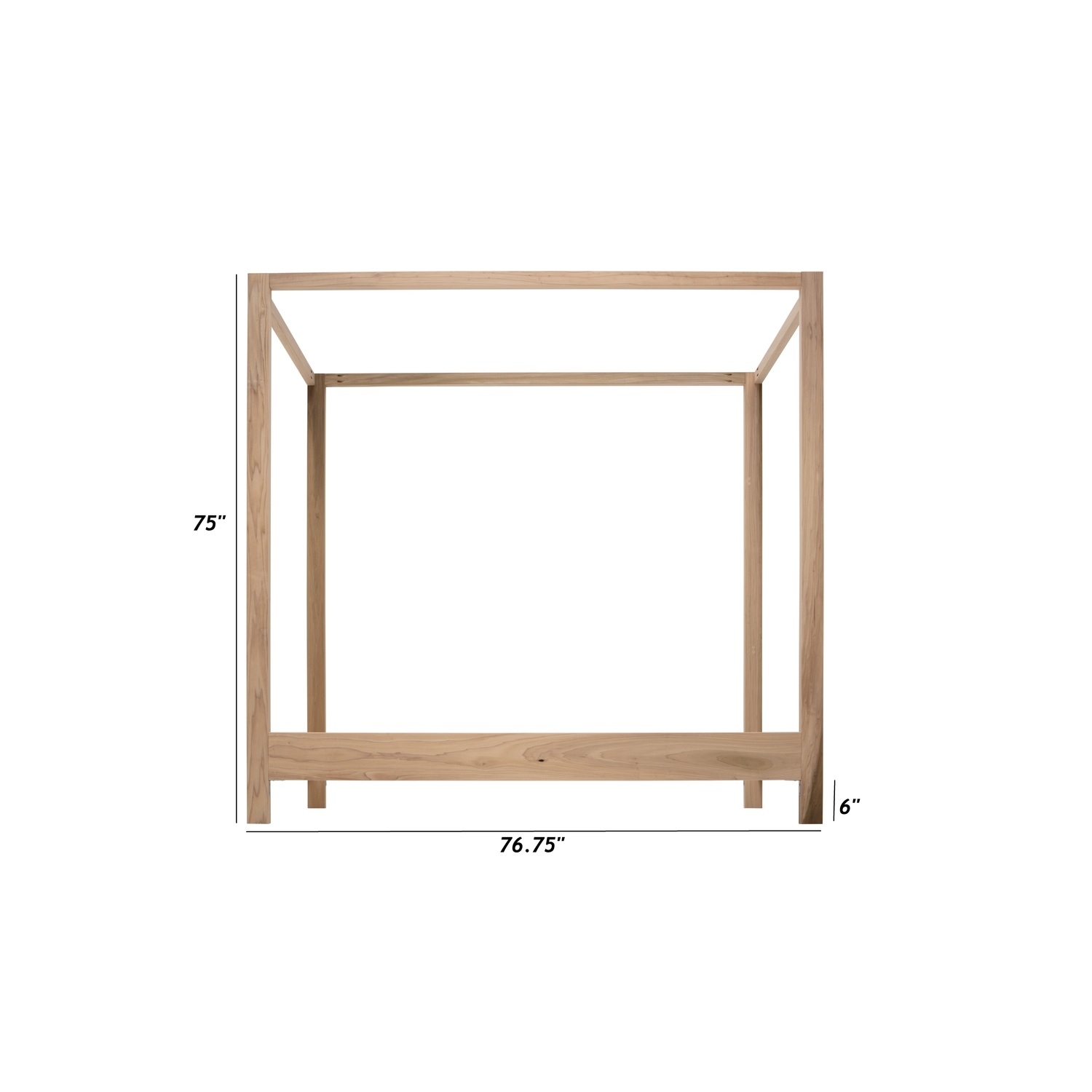 Twin Size Bed Coastal Cottage Style Platform Bed Solid Wood Bed Frame