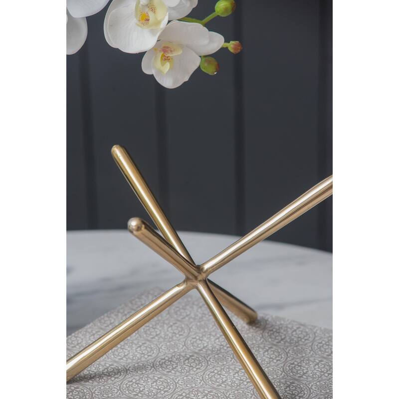 Abstract Jack Decorations - 11.5" - Gold - Set of 3