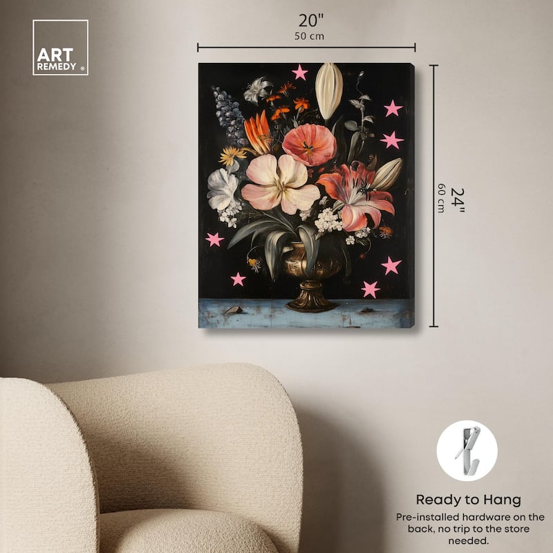 TANY's Floral Universe I Canvas by Art Remedy, Gallery Wrapped